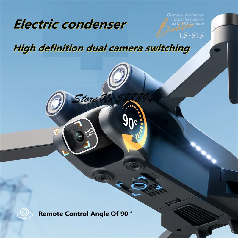Drone S1S Rc Quadcopter - طائرة بدون طيار قابلة للطي مع