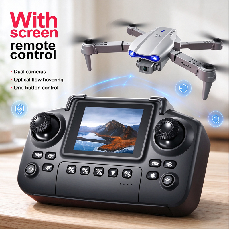 طائرة بدون طيار E88 مع شاشة تح - مراجعة Drone E88 Rc Quadcopter وسعره