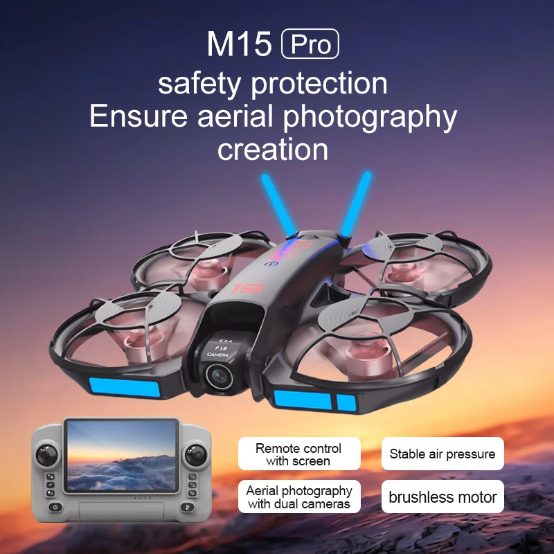 طائرة درون M15 FPV جديدة لعام  - مراجعة Drone Ae Rc وسعره