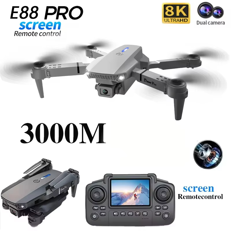 طائرة بدون طيار E88 الجديدة لع - مراجعة Drone E88 Rc Quadcopter وسعره