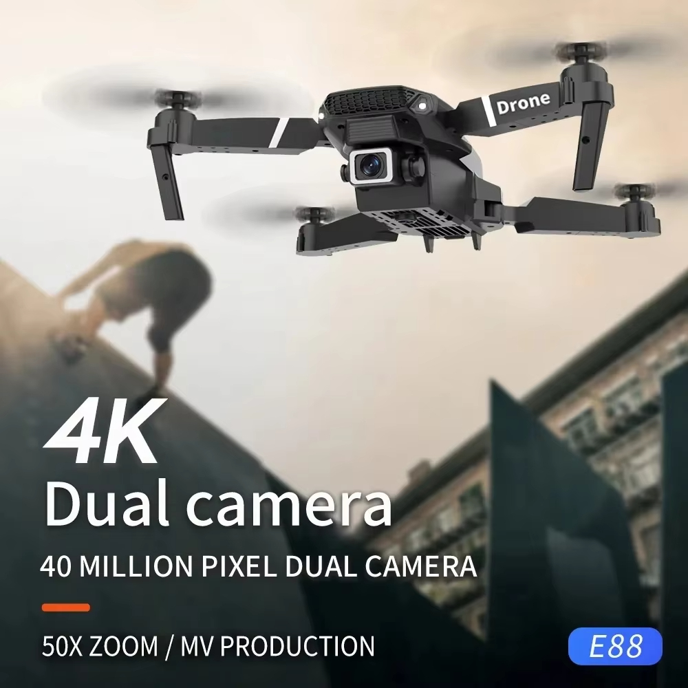 طائرة درون E88 Pro المطورة 202 - مراجعة Drone E88 Rc Quadcopter وسعره